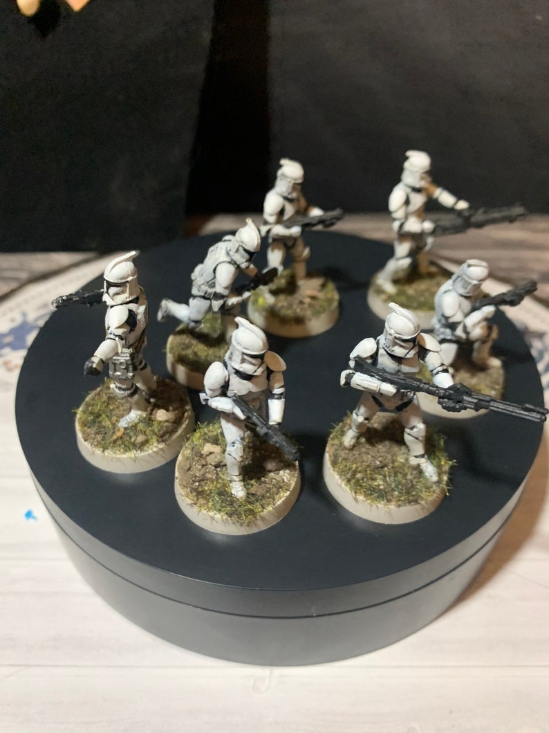 Painted Star Wars Clone Trooper Miniature Squad Legion Tabletop RPG War Game
