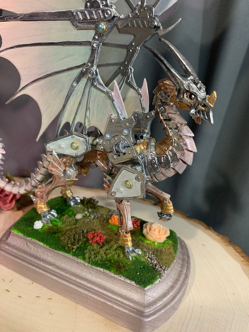 Deus ex Machina: Painted Wyrmgear Robotic Dragon Tabletop miniature