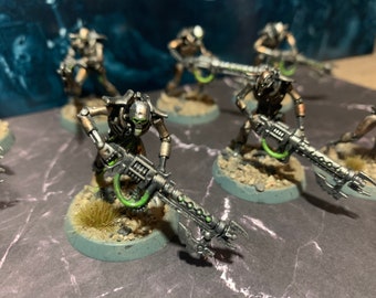 WH40K Warhammer 40k Necron Warriors Gauss Flayers Squad Set of 10 Indomitus Tabletop Miniatures