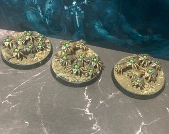 WH40K Warhammer 40k Necron Canoptek Scarab Swarm Set of 3 Indomitus Tabletop Miniatures