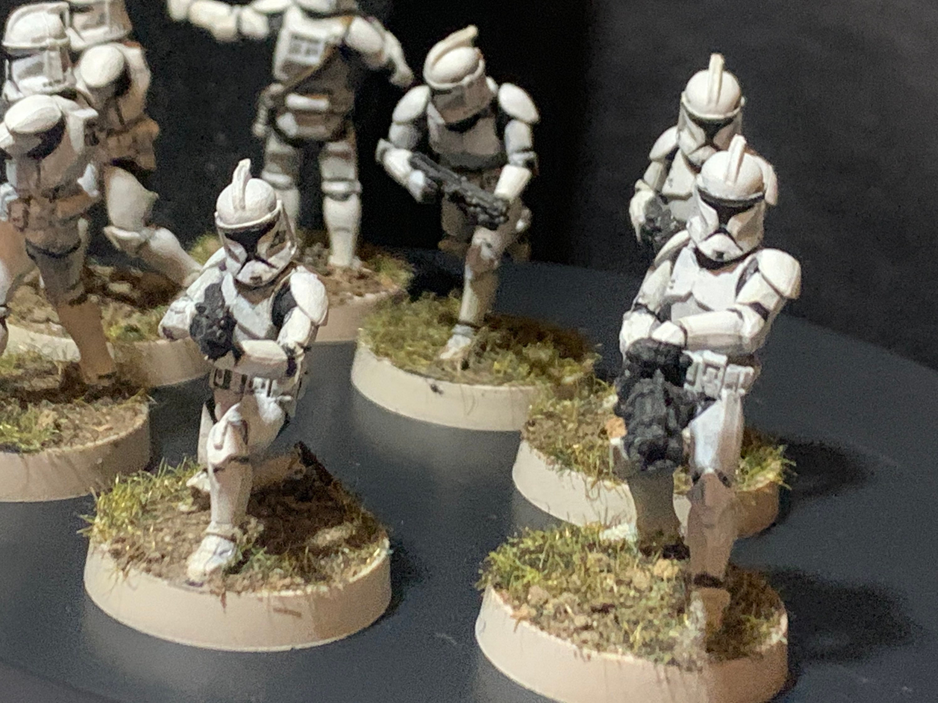 Painted Star Wars Clone Trooper Miniature Squad Legion | Etsy