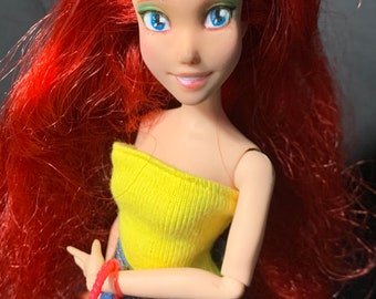 12” fashion doll repaint Ariel Anime Style