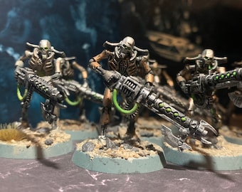 WH40K Warhammer 40k Necron Warriors Gauss Flayers Set of 10 Indomitus Tabletop Miniatures