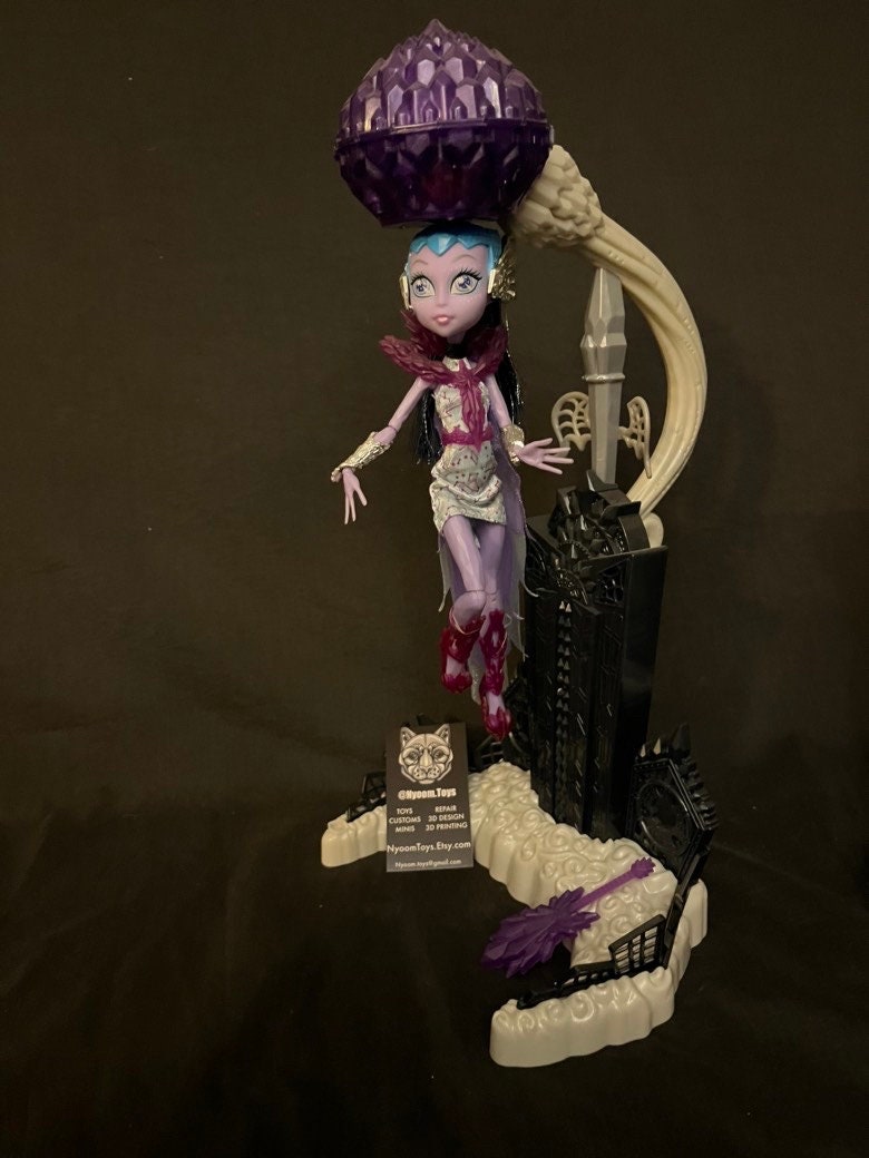 Monster High-Monster High: Mãe da Cleo em boneca+Pack da Clawdeen na caixa