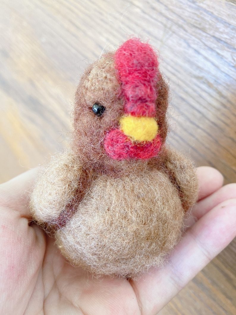 Chicken Needle Felted Ms