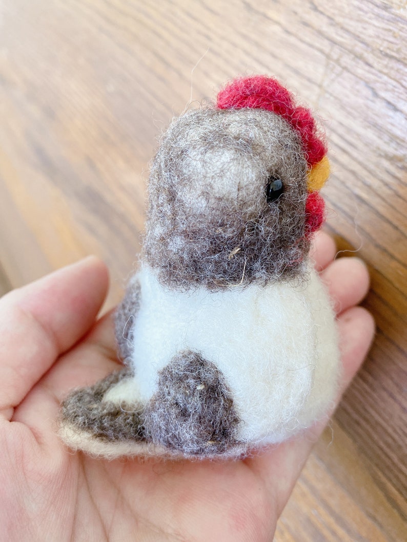 Chicken Needle Felted Ms
