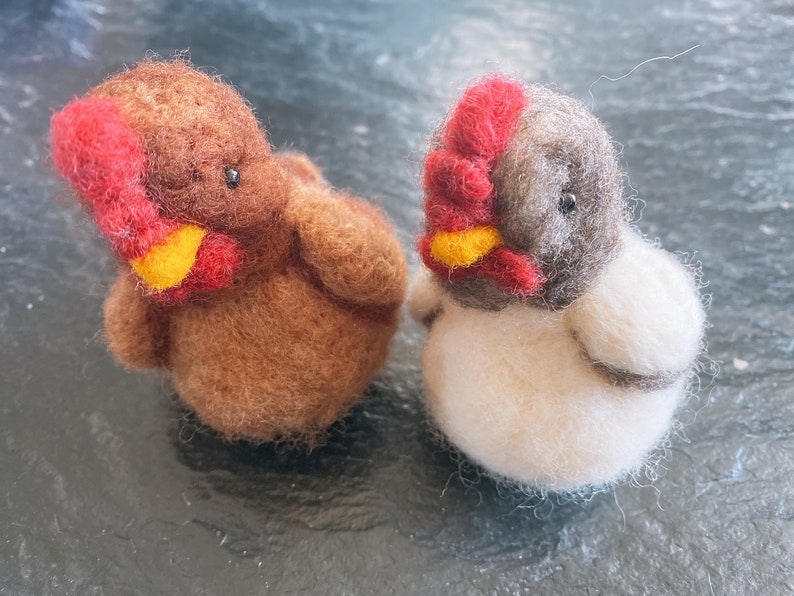 Chicken Needle Felted Ms