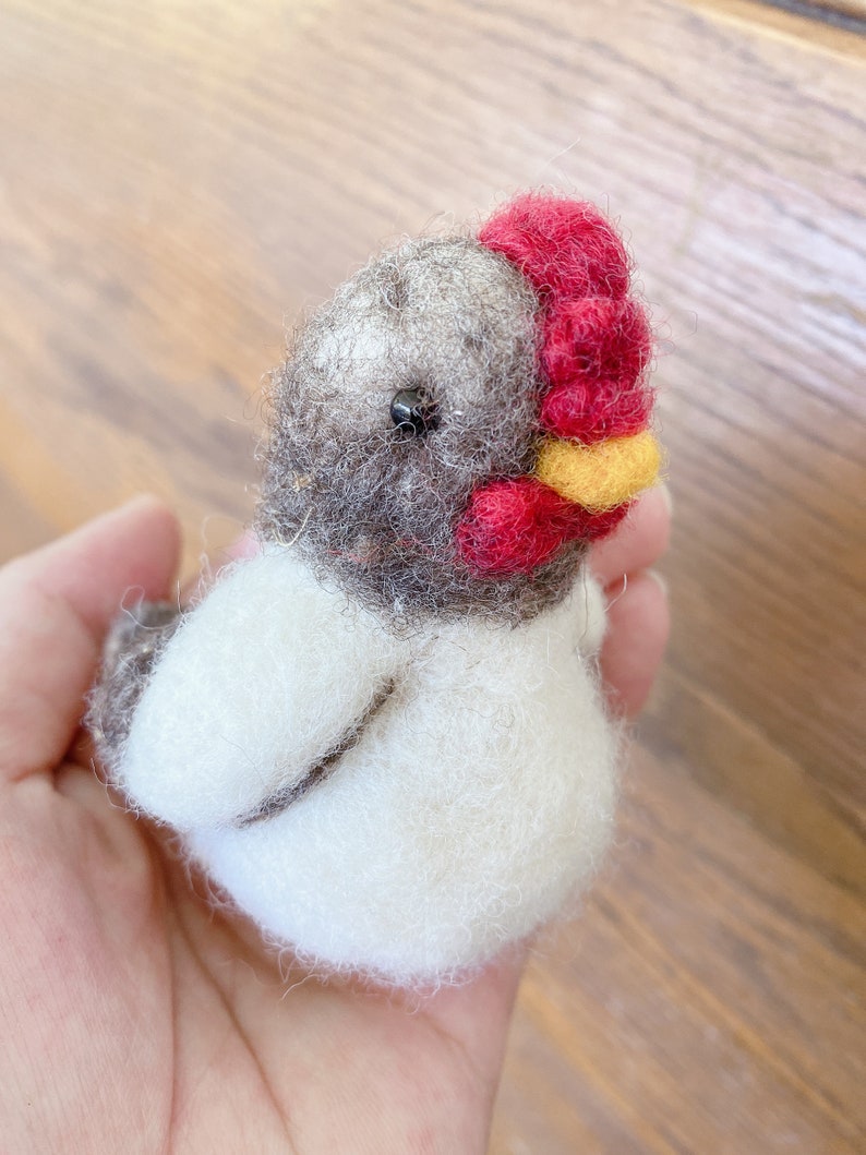 Chicken Needle Felted Ms