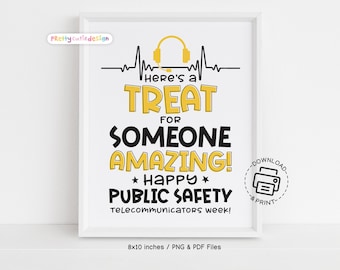 Dispatcher Appreciation Week Sign Printable, 911 Dispatcher Thank You Decor, Staff Treat Table Sign, Office Wall Sign, Dispatcher Gift Table