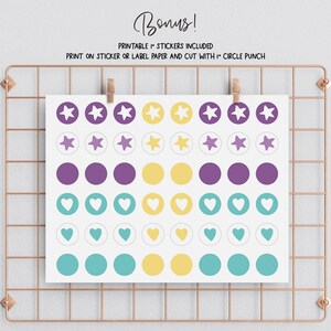Summer With Animals Reward Chart for Kids, Simple Kids Reward Chart ...