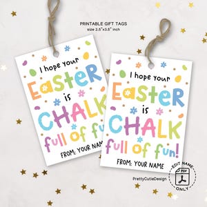 Ostern Geschenkanhänger für Kinder, Frohe Ostern Kreide Favor Tags, Schule Klassenzimmer Tags, Ostern Tags, Sofort Download
