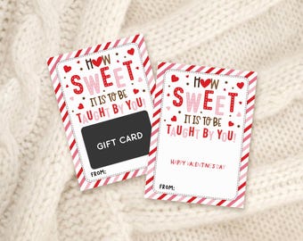 Coffee Valentine Gift Card Holder Printable, All You Need Is Love, Digital Download