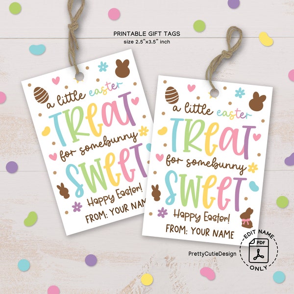 Easter Gift Tag Printable, Some Some Bunny Sweet Treat Bag Tag, Teacher Easter Printable Gift Tags, Kids Easter Basket Tag, Easter Egg Tags