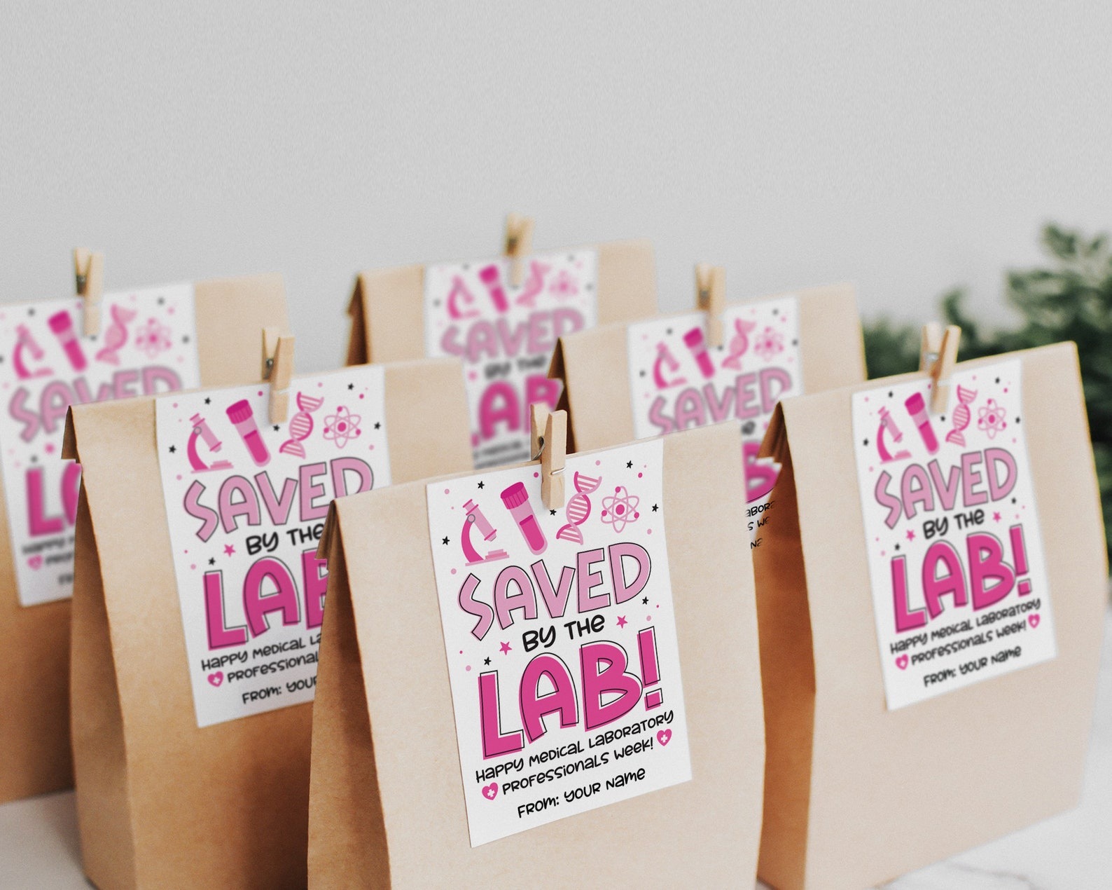 Medical Lab Week Appreciation Week, Saved by the Lab Gift Tag Printable ...