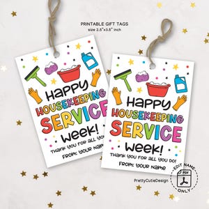 Happy Houseroom Dankeschön Geschenkanhänger zum Ausdrucken, Happy House dessening Appreciation Week