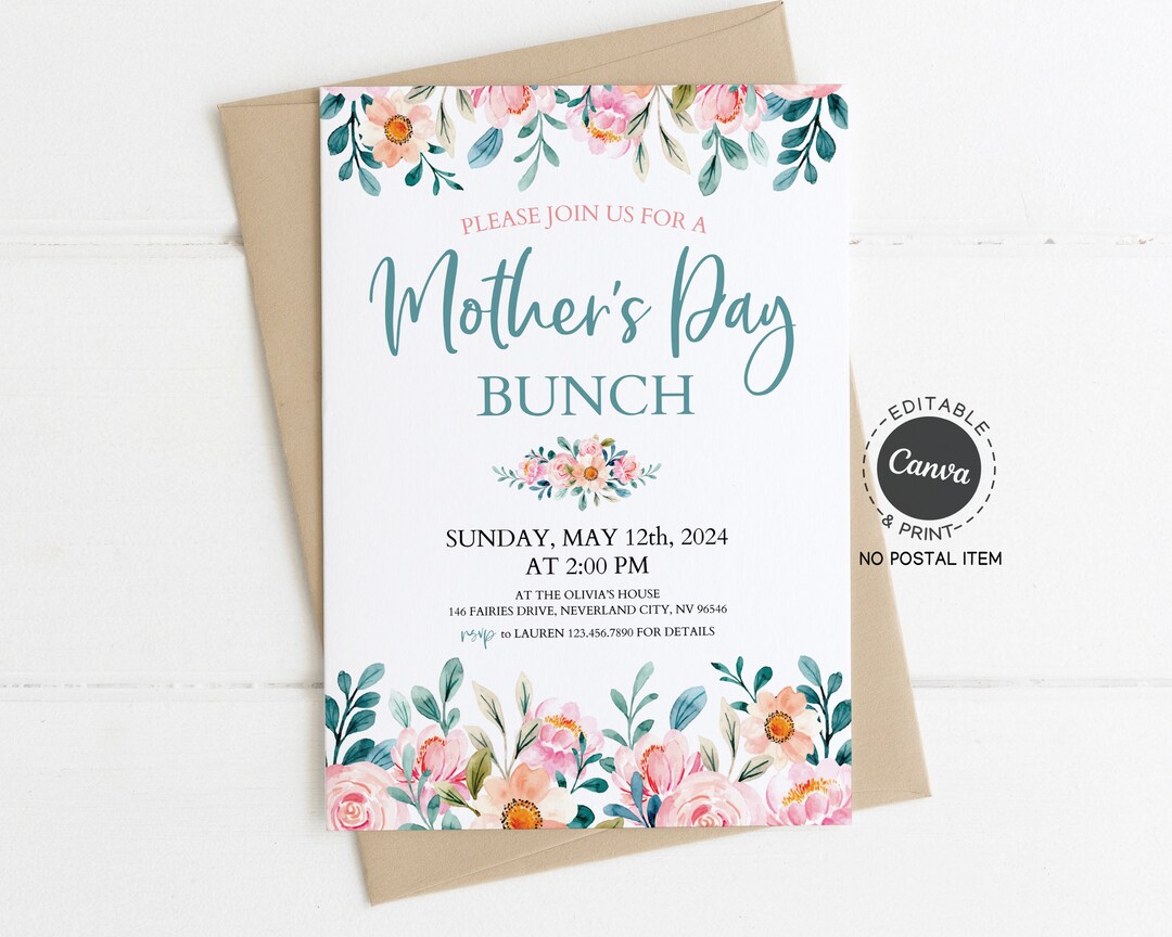 Mother s Day Invitation Templates Mother s Day Brunch Invitation Mother s Day Invitation Templates Mother s Day Brunch Invitation
