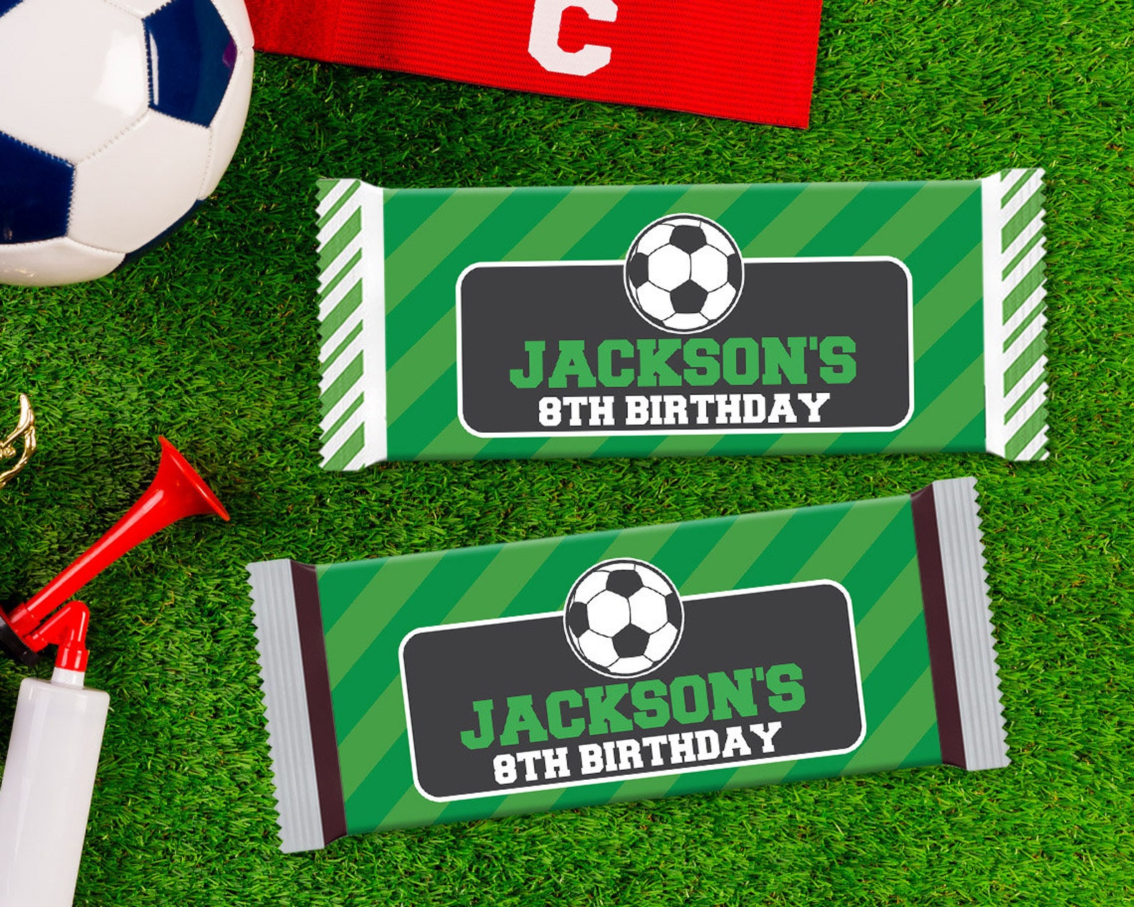 Soccer Candy Bar Wrapper Sport Birthday Party Favors Soccer Etsy España