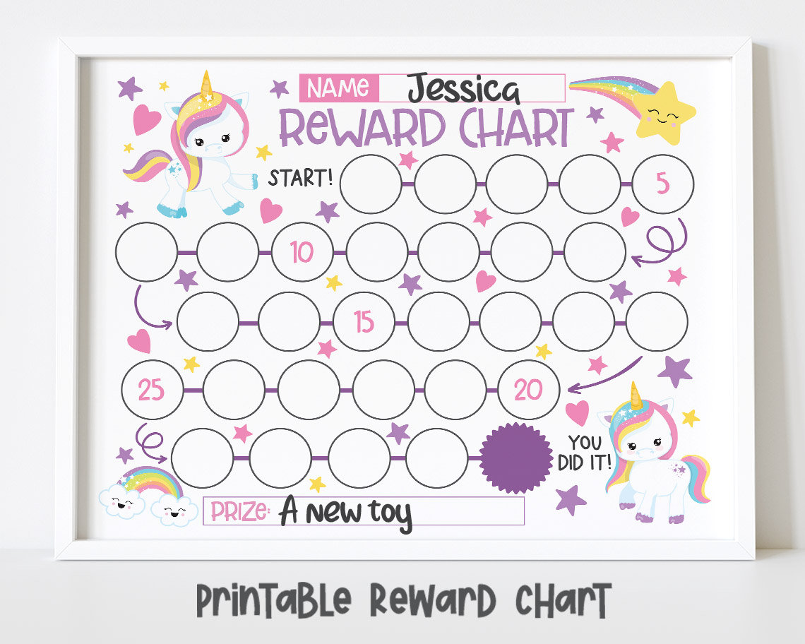 Kid's Reward Sticker/Badge - Good Job (Unicorn)' Small Buttons