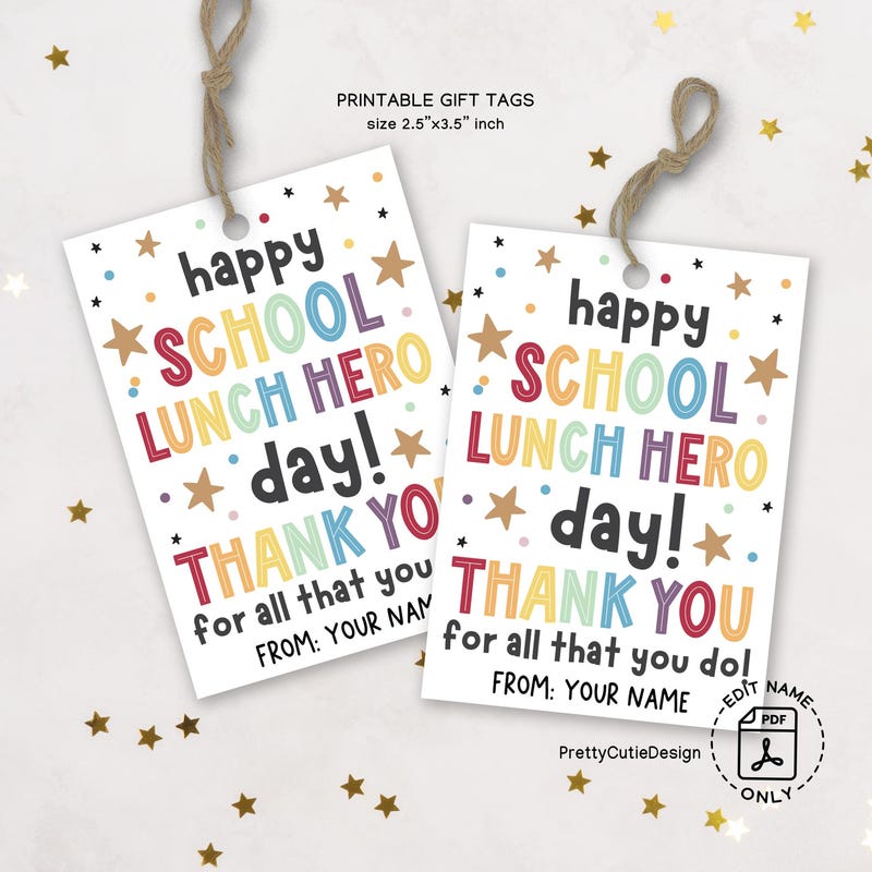 Cafeteria Staff Appreciation Cards - Etsy