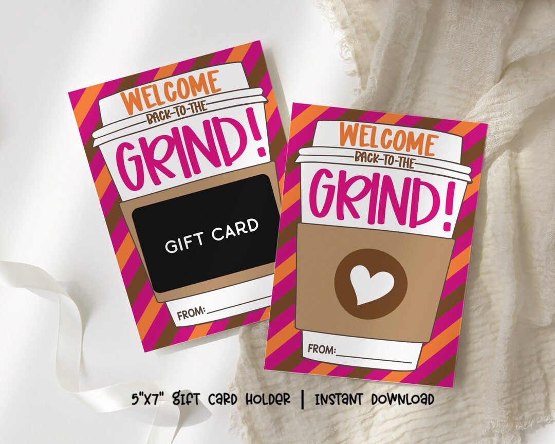 Back to School Coffee Teacher Gift Card Holder, Welcome Back to the ...