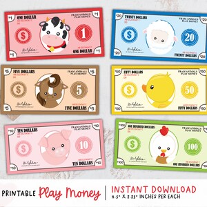 printable pretend play money play money printable money etsy singapore