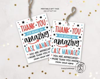 Case Manager Appreciation Gift Tags, Thank You Treat (Digital Download)