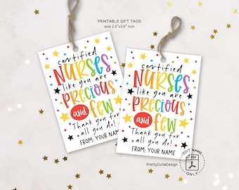 Certified Nurses Day Gift Tag, Happy Certified Nurses Appreciation Day Favor Tags, Certified Nursing Day Thank You Card Printable