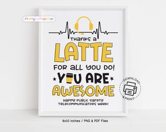 Dispatcher Appreciation Week Sign Printable, 911 Dispatcher Thank You Sign, Staff Snack Table Decor, Office Appreciation Week Decoration