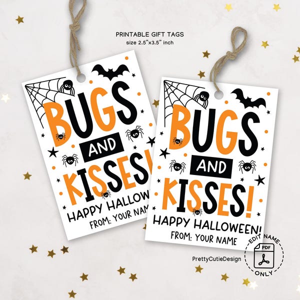 Bugs and Kisses Printable - Etsy