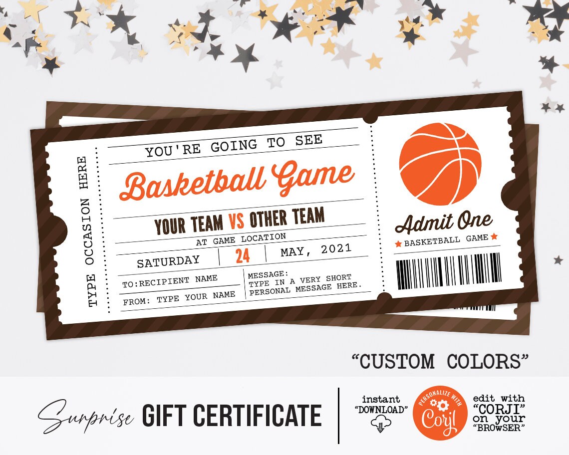 Digital Boston Colors Surprise Ticket Gift Boston Basketball 