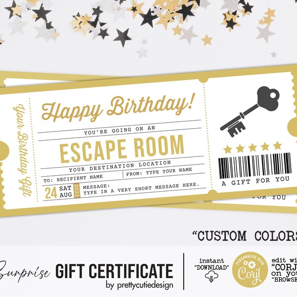 Escape Room Reveal - Etsy