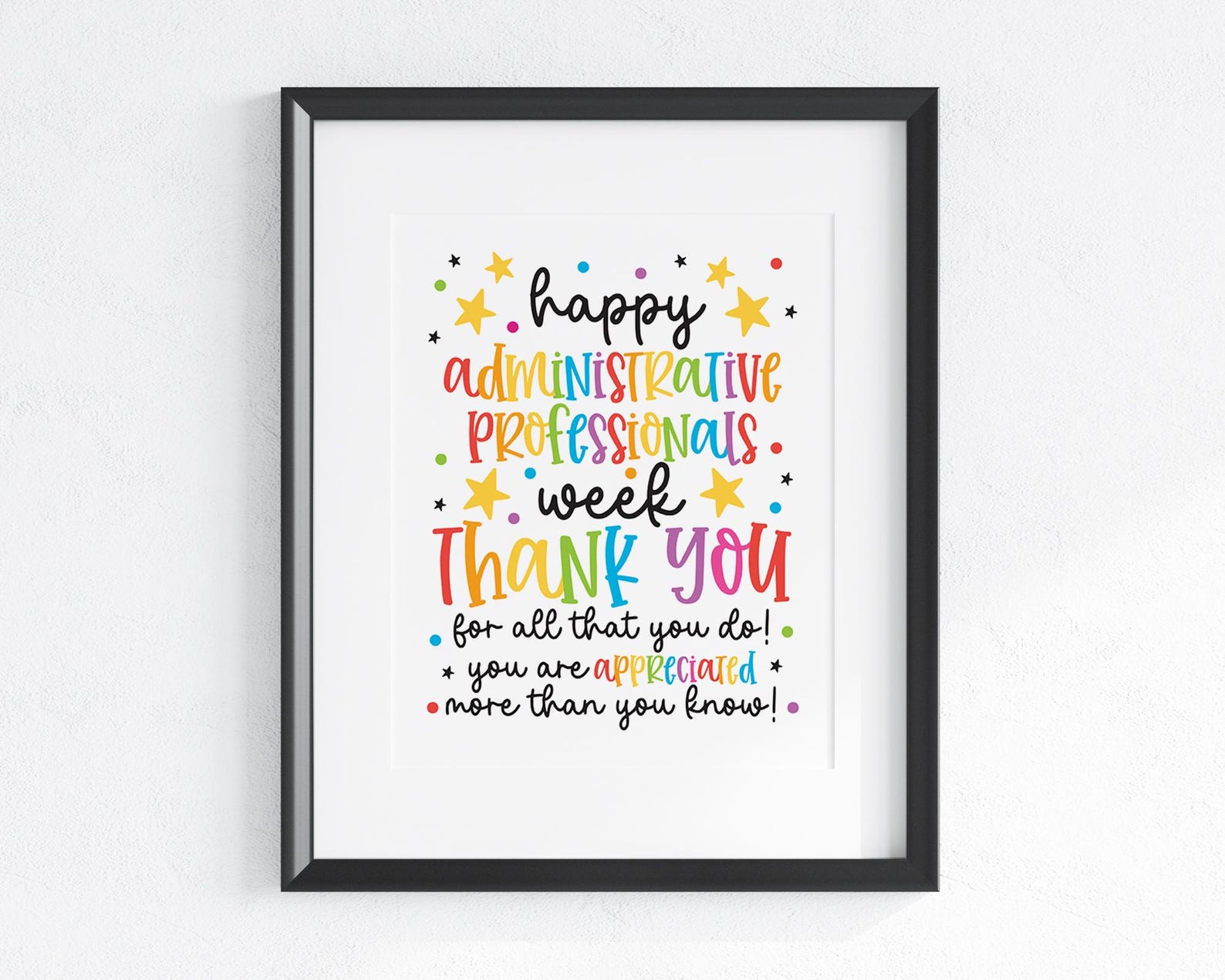 Administrative Professionals Week Sign Printable, Admin Appreciation ...