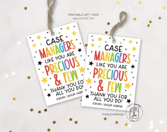 Printable Case Management Week Gift Tags, Happy Case Management Week Favor Tag, Case Manager Appreciation Gift Bag Tag, Thank You Gift Label