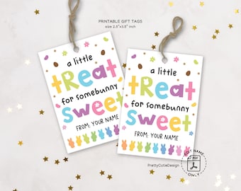 Printable Happy Easter Gift Tags, Class Easter Candy Tags, Easter Bunny Favor Tags, Easter Tags for Kids, School Classroom Gift Tags
