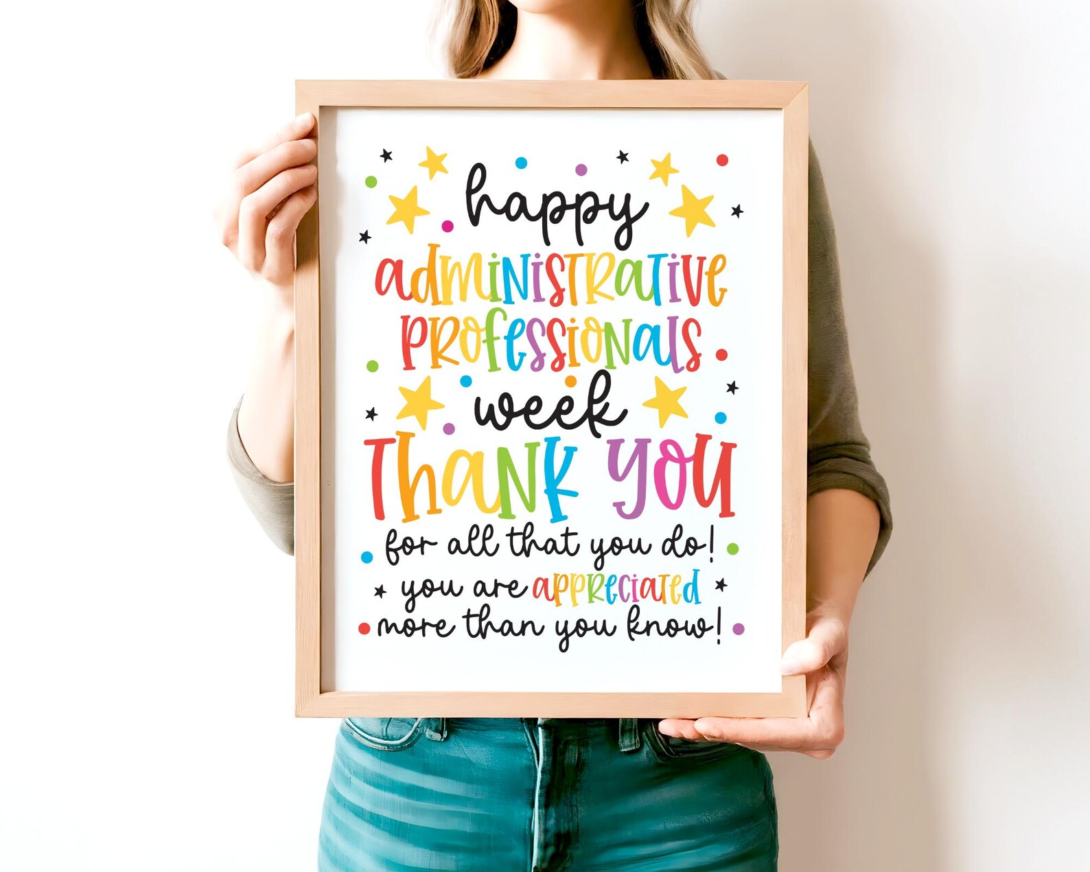 Administrative Professionals Week Sign Printable, Admin Appreciation ...