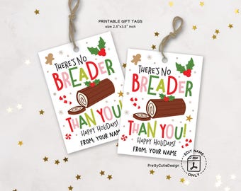 Christmas Gift Tags, Breader Than You, Bakery Holiday Treat Labels