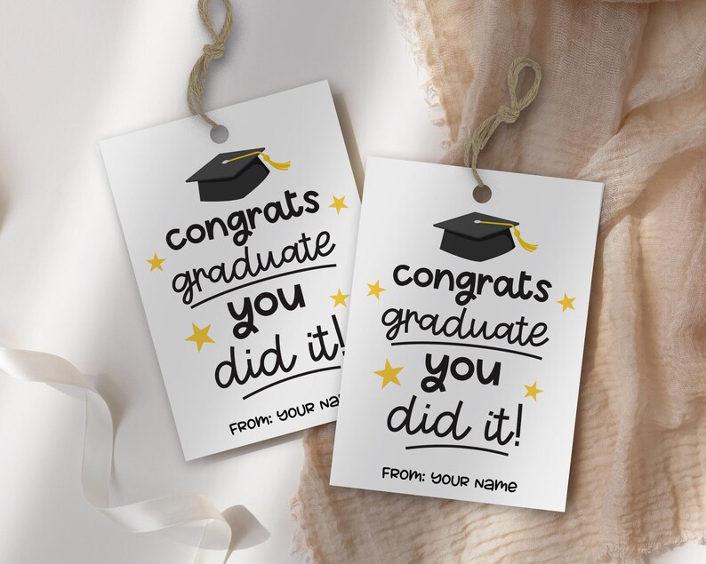 Congrats Grad Graduation Gift Tags, Class of 2025 Gifts Bulk ...