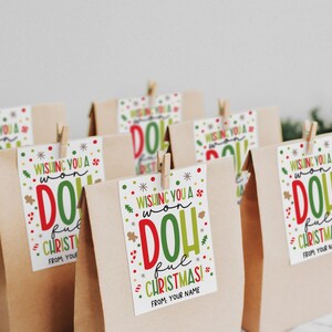 Playdough Gift Tags Printable, Won-doh-ful Christmas, Winter Break ...