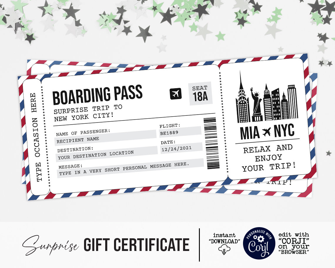 flight ticket in new york