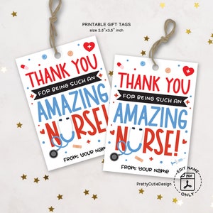 Nurse Appreciation Week Printable Gift Tags, Happy Nurses Week Gift Tag, Nurse Week 2024, Printable Nurse Week Tags, Nurse Week Thank You