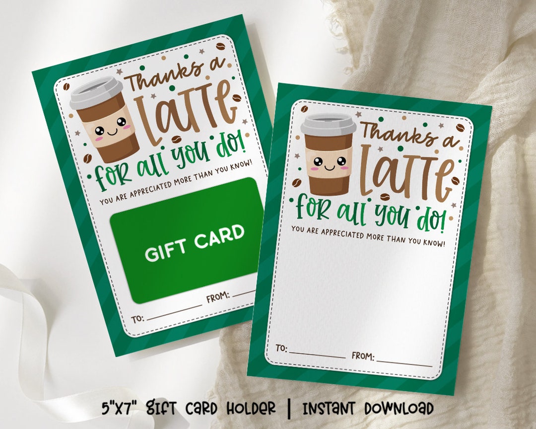 Thanks A Latte for All You Do, Teacher and Staff Appreciation Week Gift ...