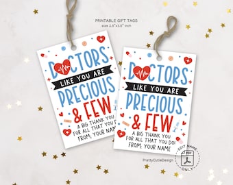 Happy National Doctor's Day Appreciation Gift Tag, Doctor's Day Favor Tags Printable, Doctor's Day Thank You Goodie Bag Tag Instant Download