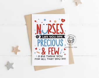 Nurse Appreciation Card, Happy Nurses Week Card Printable, Nurse Greeting Card, Thank You Nurse Card, Nurse Appreciation Gifts