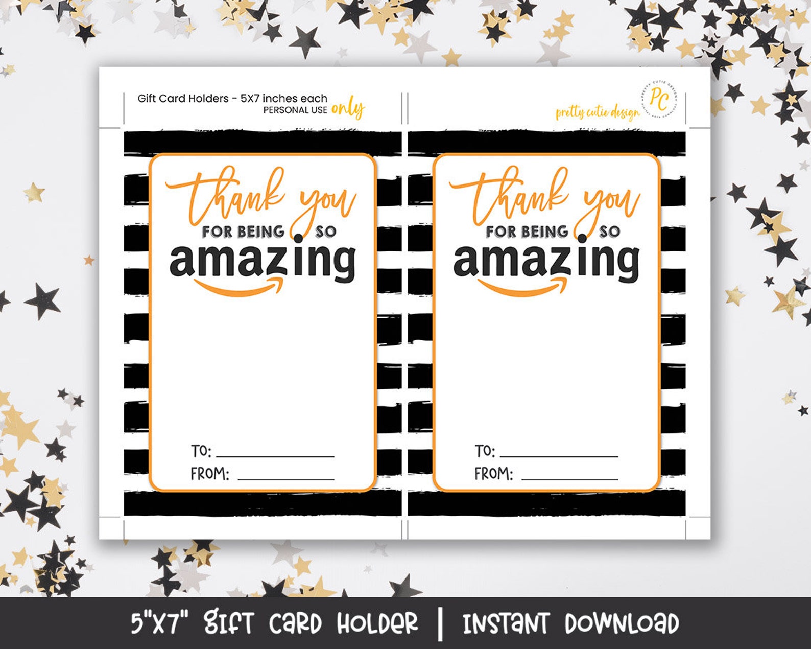 Thank You For Being So Amazing Amazon Gift Card Holder Etsy