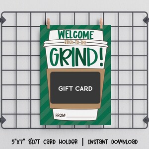 Printable Back to School Coffee Teacher Gift Card Holder - Etsy