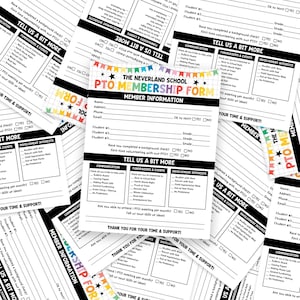 Editable PTO PTA Flyer Bundle: School Event Templates (canva Template ...