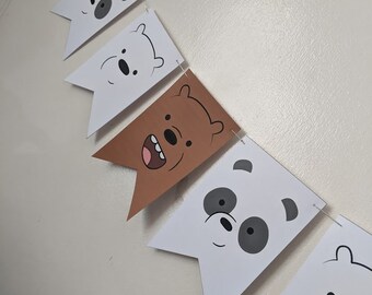 Featured image of post Printable We Bare Bears Birthday Theme Printable we bare bears birthday invitation with photo diy