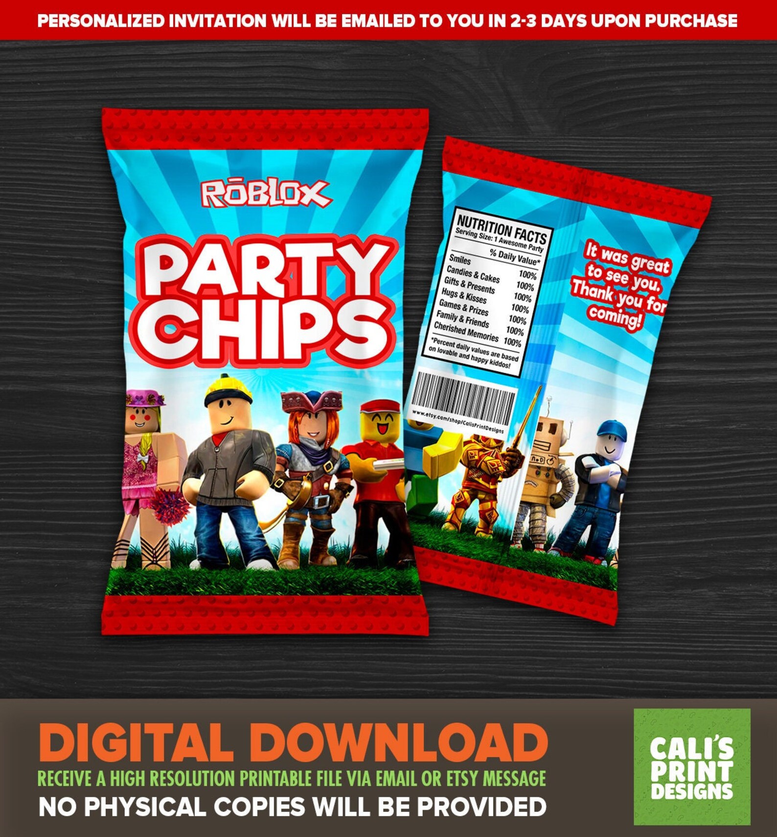 Printable Roblox Chips Label Crisps Roblox Party Kit - Etsy Finland