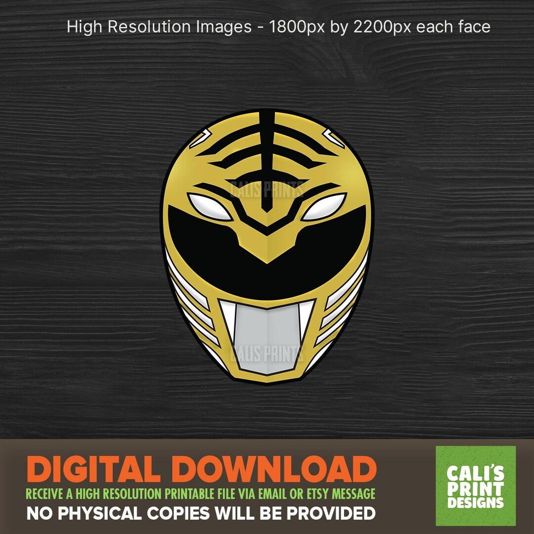 Printable Power Danger White Ranger Face Cut Out - Super Sentai ...