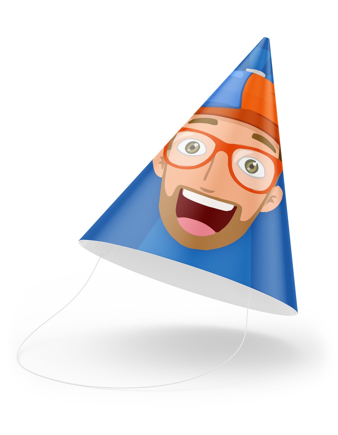 Printable Blippi Party Hat Blippi Party Supplies Instant | Etsy